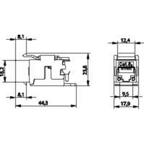 Telegärtner 100023225 RJ45 modul Keystone CAT 6A