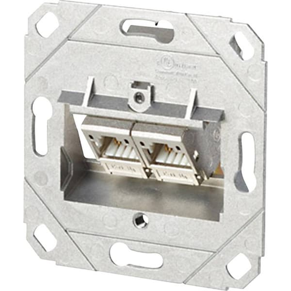 Nätverksuttag Infälld Insats CAT 6A 2 Port Metz Connect