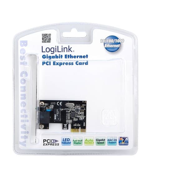 LogiLink PC0029A Nätverkskort 1 GBit/s PCIe, LAN 1 Gbit/s