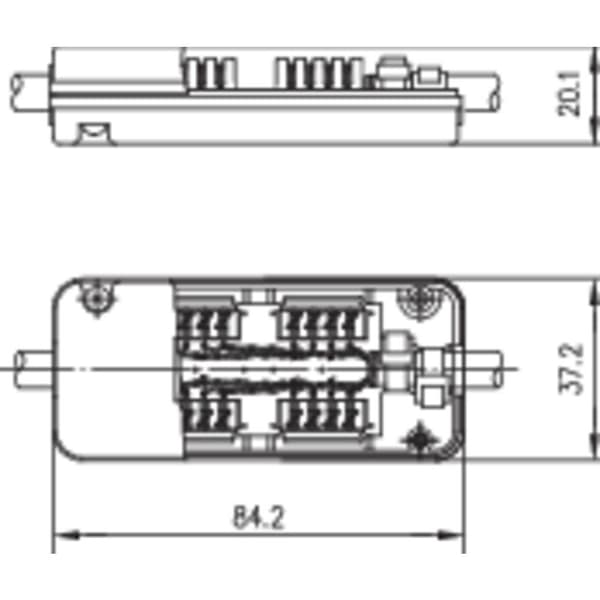 Telegärtner 100023273 Kopplingsbox Passar till: CAT 7a