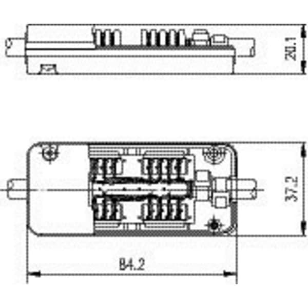 Telegärtner 100023273 Kopplingsbox Passar till: CAT 7a