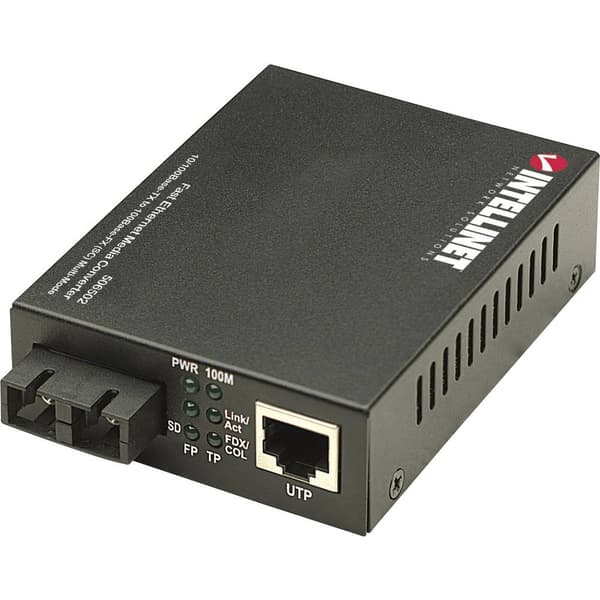 Intellinet 506502 LAN, SC Duplex Mediakonverter 100 MBit/s