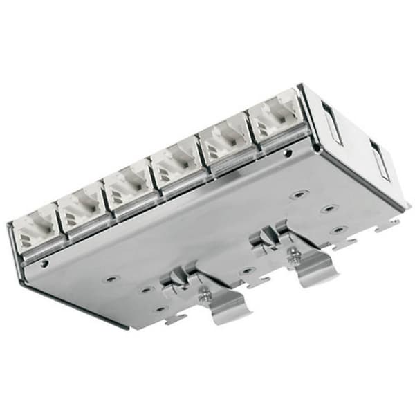 Telegärtner 100006992 6 Port Nätverk Patchpanel CAT 6A 3 U Bestyckad