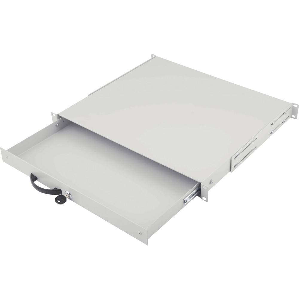 Digitus DN-19 KEY-1U 19 tum Nätverksskåplåda 1 U Grå-vit (RAL 7035)