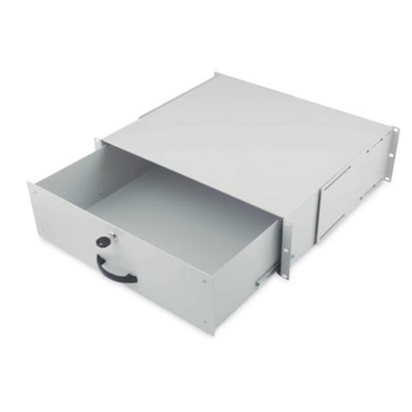 Digitus DN-19 KEY-3U 19 tum Nätverksskåplåda 3 U Grå-vit (RAL 7035)