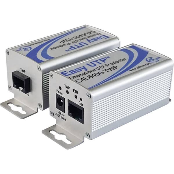 Renkforce RF-2555340 Nätverksförlängning 2-tråds Räckvidd (max.): 500 m 1 st 100 MBit/s utan PoE-funktion