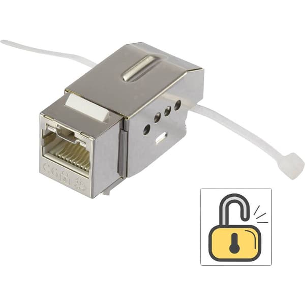 RJ45 modul Med låsfunktion Keystone CAT 6 Renkforce KSV10