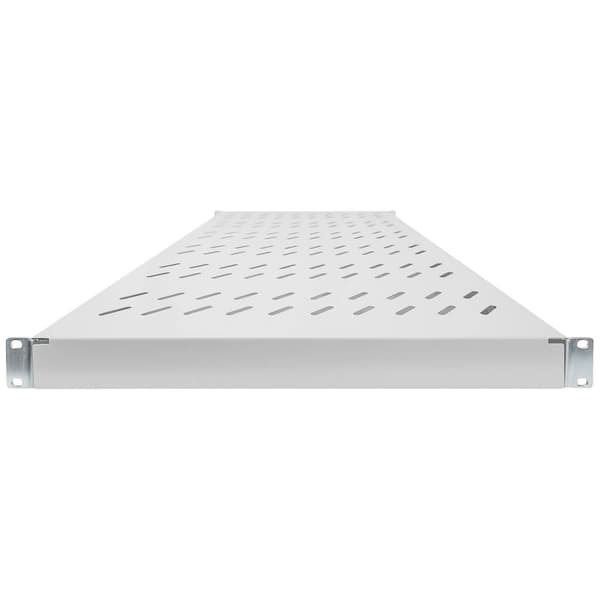 Digitus DN-97648 19 tum Nätverksskåp-hyllplan 1 U variabla monteringsskenorna Lämplig för skåpdjup: 1000 mm Grå-vit (RA
