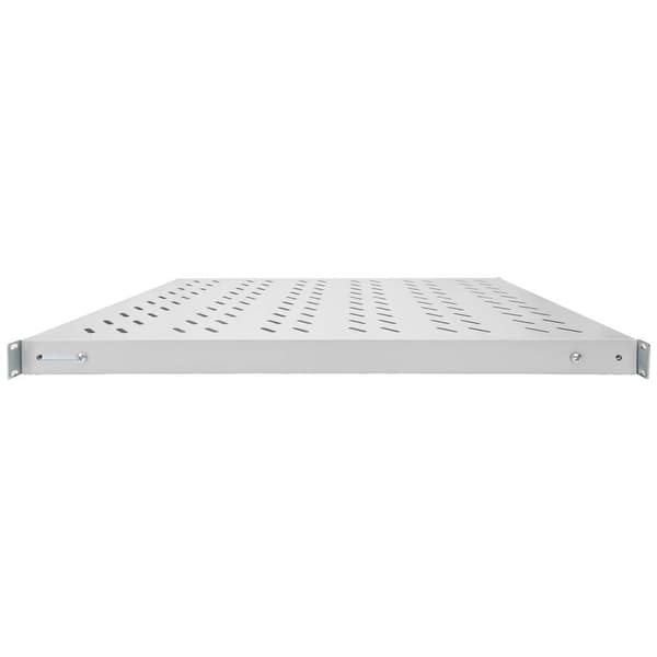Digitus DN-97648 19 tum Nätverksskåp-hyllplan 1 U variabla monteringsskenorna Lämplig för skåpdjup: 1000 mm Grå-vit (RA