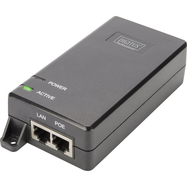 Digitus DN-95103-2 PoE-Injektor 1 GBit/s IEEE 802.3at (25.5 W), IEEE 802.3af (12.95 W)