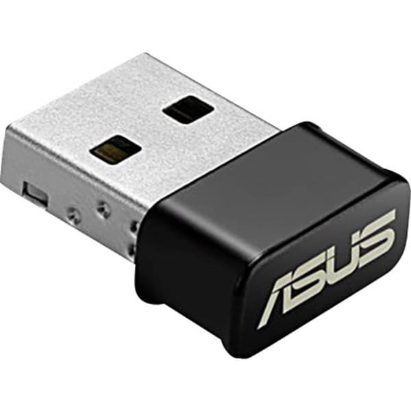 Asus USB-AC53 WiFi USB-dongel USB 2.0 1.2 GBit/s Svart, Rostfritt stål