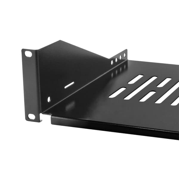 LogiLink SF2C35B 19 tum Nätverksskåp-hyllplan 2 U Fast montering Lämplig för skåpdjup: 450 mm Svart