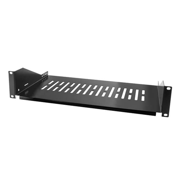 LogiLink SF2C35B 19 tum Nätverksskåp-hyllplan 2 U Fast montering Lämplig för skåpdjup: 450 mm Svart
