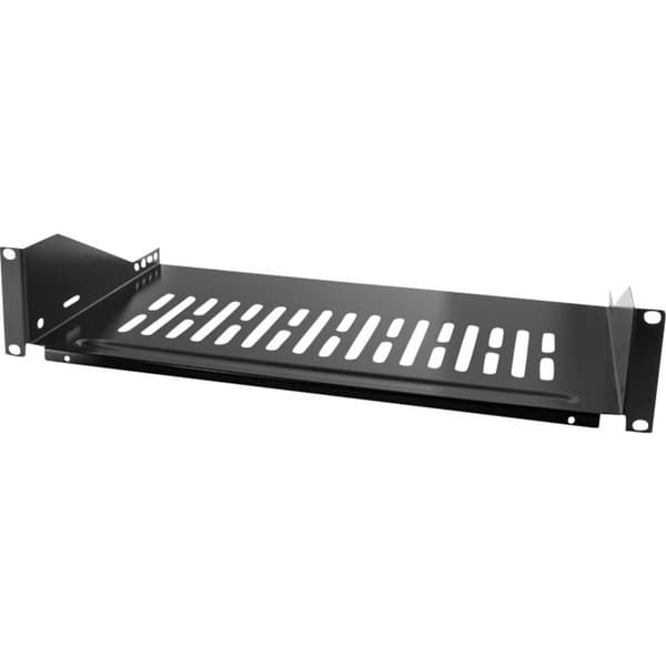 LogiLink SF2C35B 19 tum Nätverksskåp-hyllplan 2 U Fast montering Lämplig för skåpdjup: 450 mm Svart