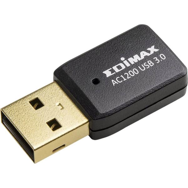 EDIMAX EW-7822UTC WiFi USB-dongel USB 3.2 Gen 1 Svart