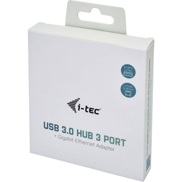 i-tec Nätverksadapter 10 / 100 / 1000 MBit/s USB 3.2 Gen 1