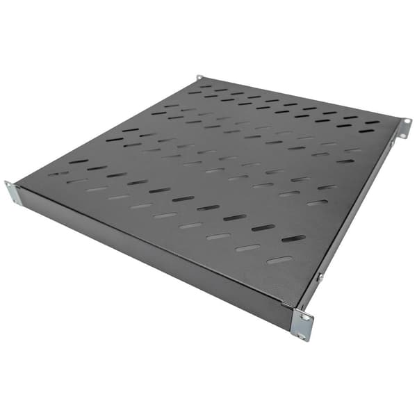 Digitus DN-97647 19 tum Nätverksskåp-hyllplan 1 U variabla monteringsskenorna Lämplig för skåpdjup: 800 mm Svart (RAL 9