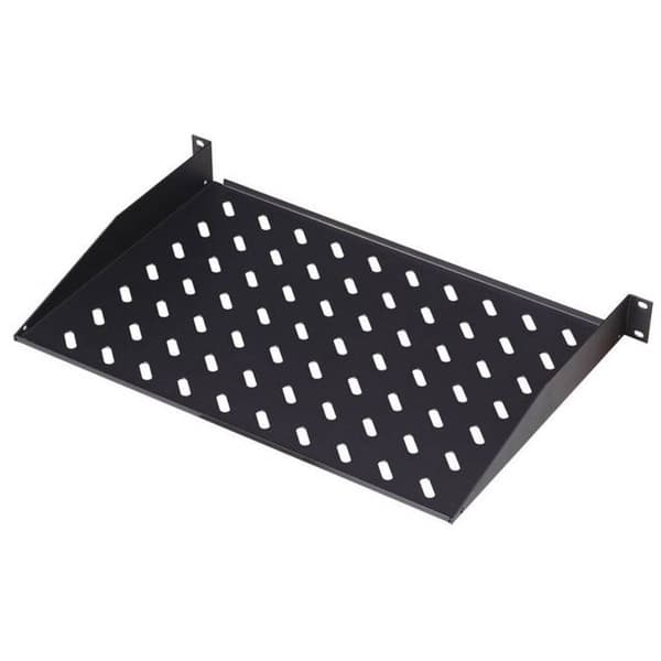 Digitus DN-19 TRAY-1-400-SW 19 tum Nätverksskåp-hyllplan 1 U Fast montering Lämplig för skåpdjup: från 600 mm Svart (RA