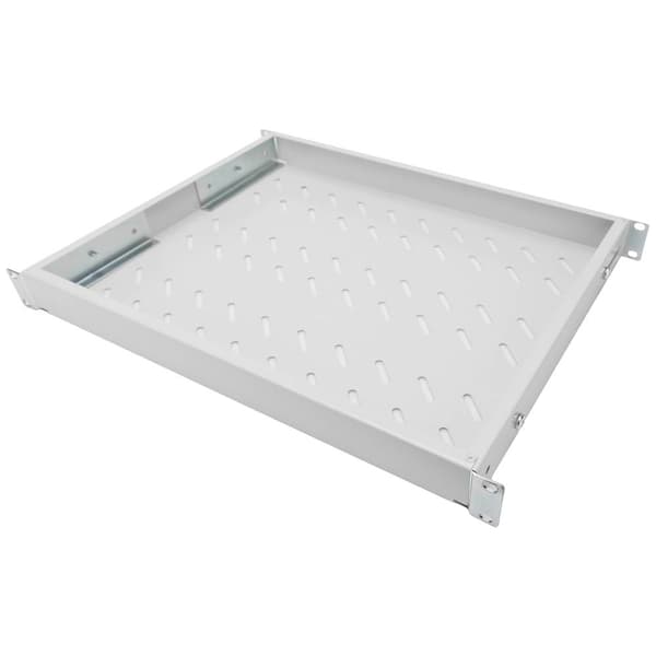 Digitus DN-97644 19 tum Nätverksskåp-hyllplan 1 U variabla monteringsskenorna Lämplig för skåpdjup: 600 mm Grå