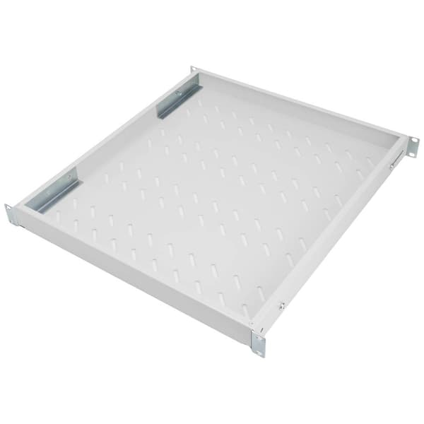 Digitus DN-97646 19 tum Nätverksskåp-hyllplan 1 U variabla monteringsskenorna Lämplig för skåpdjup: 800 mm Grå-vit (RAL