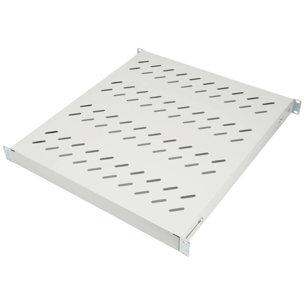 Digitus DN-97646 19 tum Nätverksskåp-hyllplan 1 U variabla monteringsskenorna Lämplig för skåpdjup: 800 mm Grå-vit (RAL
