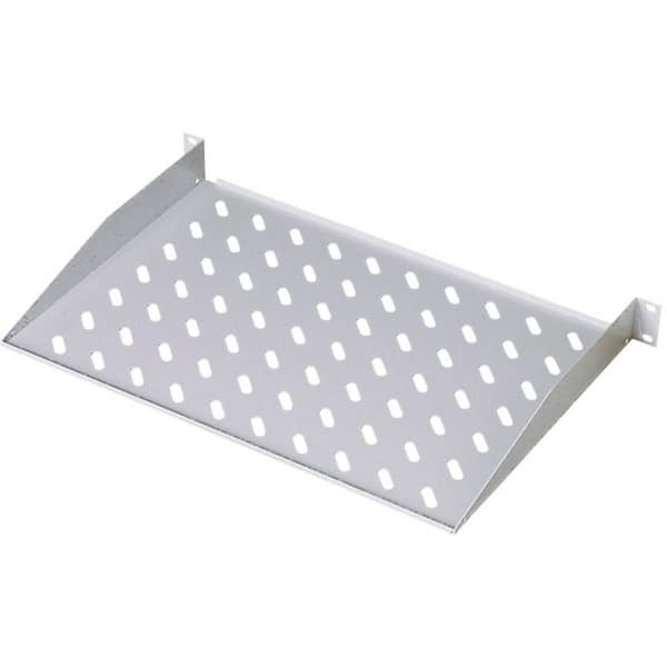 Digitus DN-19 TRAY-1-400 19 tum Nätverksskåp-hyllplan 1 U Fast montering Lämplig för skåpdjup: från 600 mm Grå