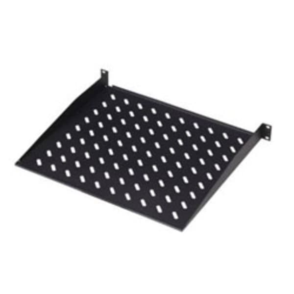 Digitus DN-19 TRAY-1-SW 19 tum Nätverksskåp-hyllplan 1 U Fast montering Lämplig för skåpdjup: från 450 mm Svart