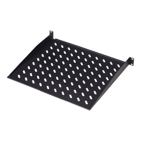 Digitus DN-19 TRAY-1-SW 19 tum Nätverksskåp-hyllplan 1 U Fast montering Lämplig för skåpdjup: från 450 mm Svart