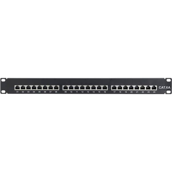 Renkforce 26 + 2 Port Nätverk Patchpanel 483 mm (19) CAT 6A 1 U Bestyckad