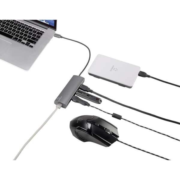 Renkforce Nätverksadapter/hub 1 GBit/s USB-C® (USB 3.2 Gen 1), LAN 1 Gbit/s, USB 3.2 Gen 1