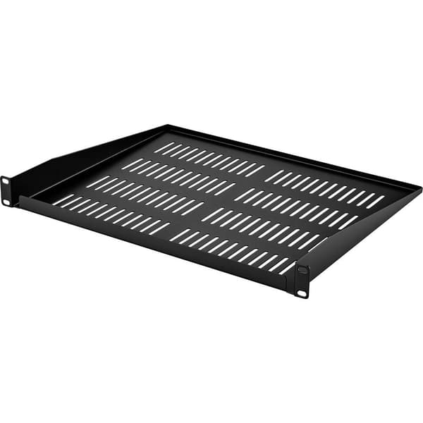 Renkforce RF-3432152 19 tum Nätverksskåp-hyllplan 1 U Lämplig för skåpdjup: från 400 mm Svart