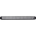 Miniatyrbild 3 av 3: Delock 43277 26 + 2 Port Nätverk Patchpanel 483 mm (19) Bare PCB 1 U Obestyckad