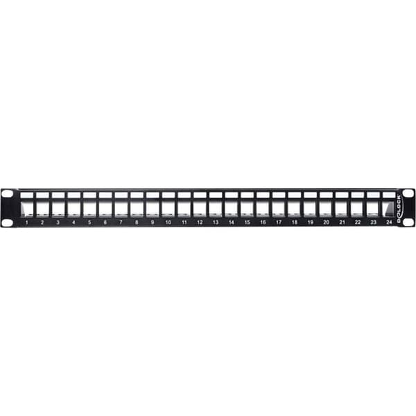 Delock 43277 26 + 2 Port Nätverk Patchpanel 483 mm (19) Bare PCB 1 U Obestyckad