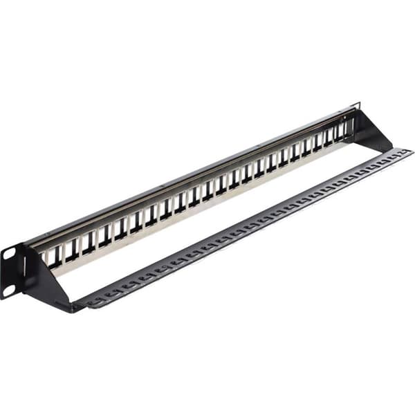 Delock 43277 26 + 2 Port Nätverk Patchpanel 483 mm (19) Bare PCB 1 U Obestyckad