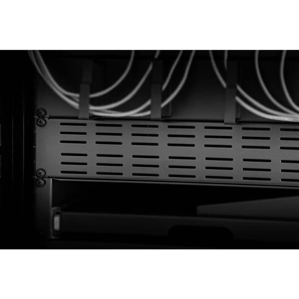 Renkforce RF-3429460 19 tum Nätverksskåp-blindlock 2 U med ventilationshål Mörkgrå