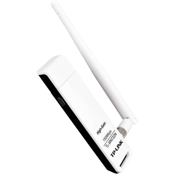TP-LINK TL-WN722N WiFi USB-dongel USB 2.0 150 MBit/s Svart, Vit