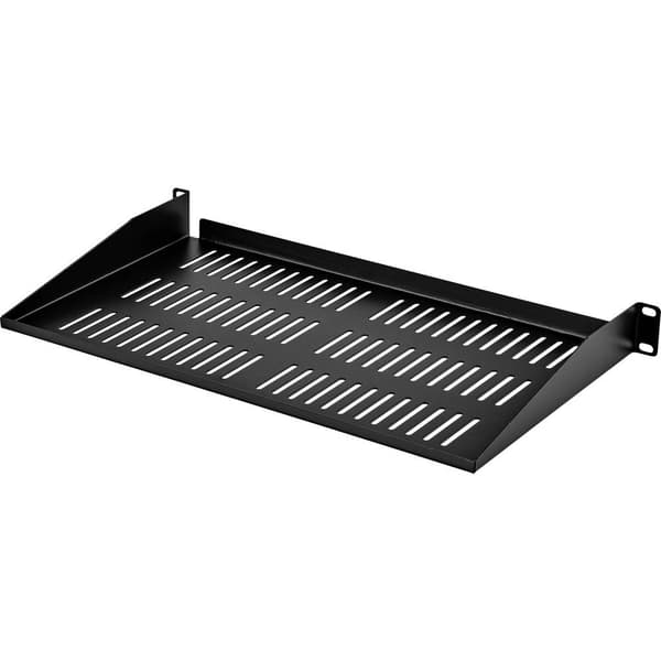 Renkforce RF-3434504 19 tum Nätverksskåp-hyllplan 1 U Lämplig för skåpdjup: från 300 mm Svart