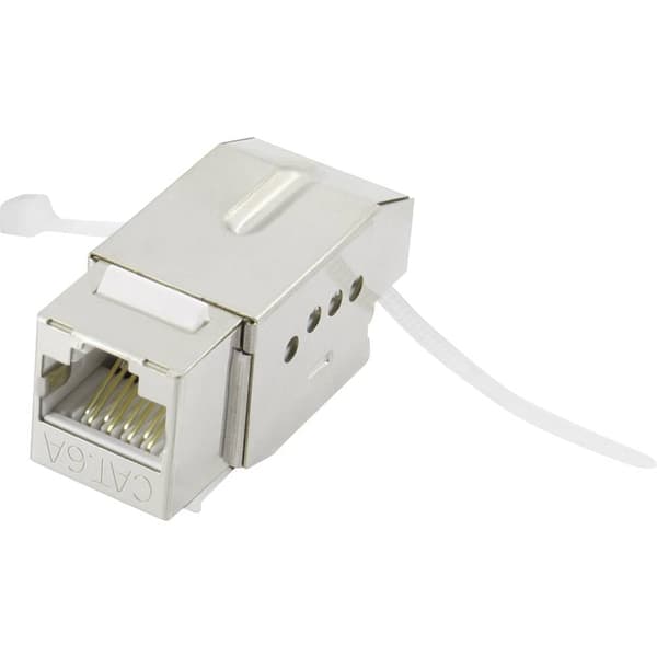Renkforce KS10 26 + 2 Port Nätverk Patchpanel 483 mm (19) CAT 6A 1 U Bestyckad