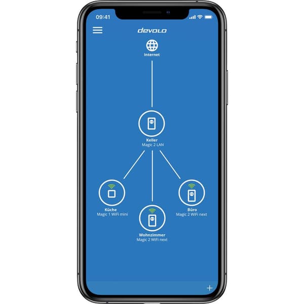 Devolo Magic 2 WiFi next Powerline WLAN förlängningsadapter 8610 DE, AT, NL, EU Powerline, WLAN 2400 MBit/s
