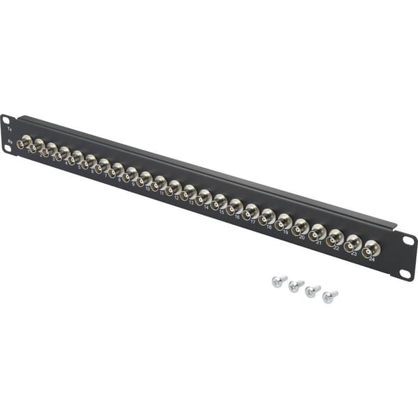 Renkforce 26 + 2 Port BNC-patchpanel 483 mm (19) 1 U Bestyckad