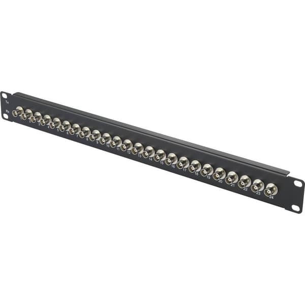 Renkforce 26 + 2 Port BNC-patchpanel 483 mm (19) 1 U Bestyckad