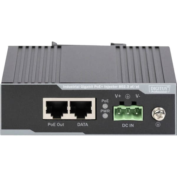Digitus DN-651112 PoE-Injektor 10 / 100 / 1000 MBit/s IEEE 802.3af (12.95 W), IEEE 802.3at (25.5 W)