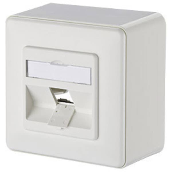 Metz Connect 130B10D10002-E Nätverksuttag Utanpåliggande Bare PCB 1 Port Renvit