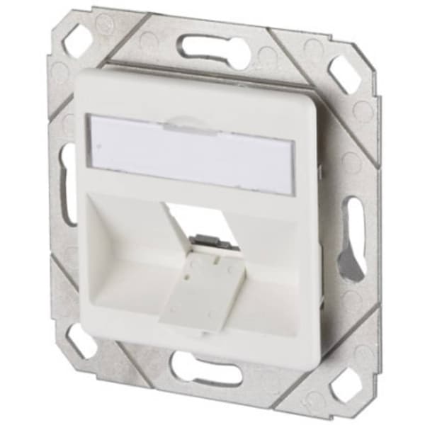 Metz Connect 130B20D11102KE Nätverksuttag Infälld Insats med centrumplatta Bare PCB 1 Port Renvit (RAL 9010) Vit