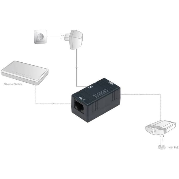 Digitus DN-95002 PoE-Injektor 10 / 100 MBit/s Proprietární