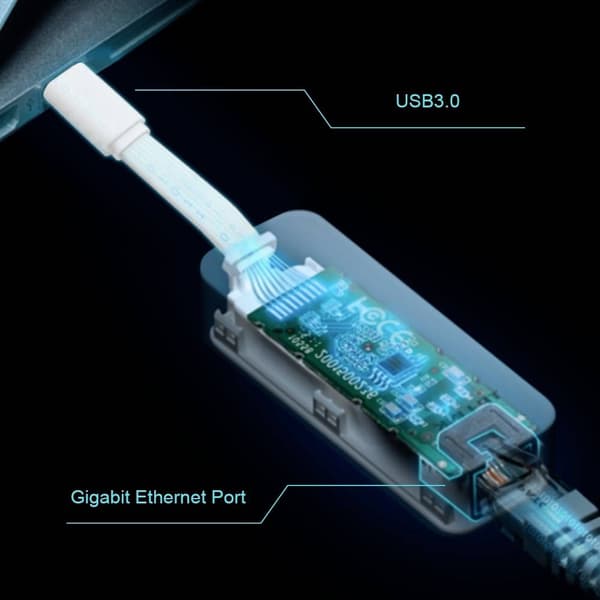 TP-LINK UE300C Nätverksadapter 10 / 100 / 1000 MBit/s USB-C®
