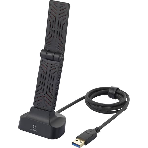 Renkforce RF-WFD-300 WiFi USB-dongel USB 3.2 Gen 1 1900 MBit/s