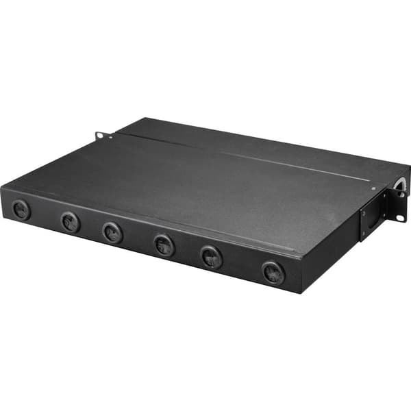 Renkforce RF-4737396 19 tum Nätverksskåplåda 1 U Töjbara Lämplig för skåpdjup: från 300 mm Svart