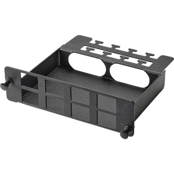 Renkforce 8 Port Patchpanel 8 Port RJ45 Keystone Frame Svart RF-4746638