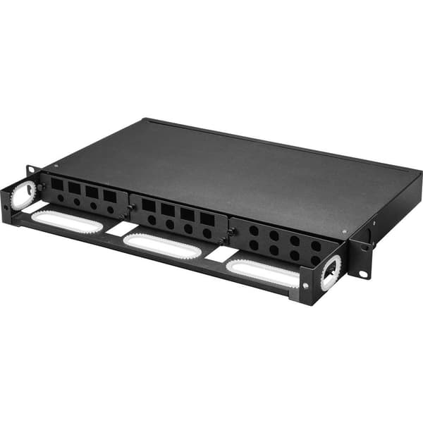 Renkforce 4 Port Patchpanel 4 Port RJ45 Keystone + 4 Port SMA Koaxial Frame Svart RF-4746634